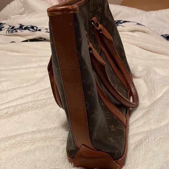 Louis Vuitton LV Rare Brown Tan Monogram Canvas 16x11 - Picture 5 of 6